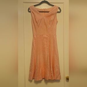 Oscar De La Renta Pink Tweed Dress